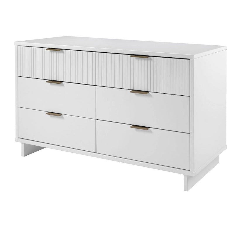 Commode double large moderne à 6 tiroirs Manhattan Comfort Granville 55.07