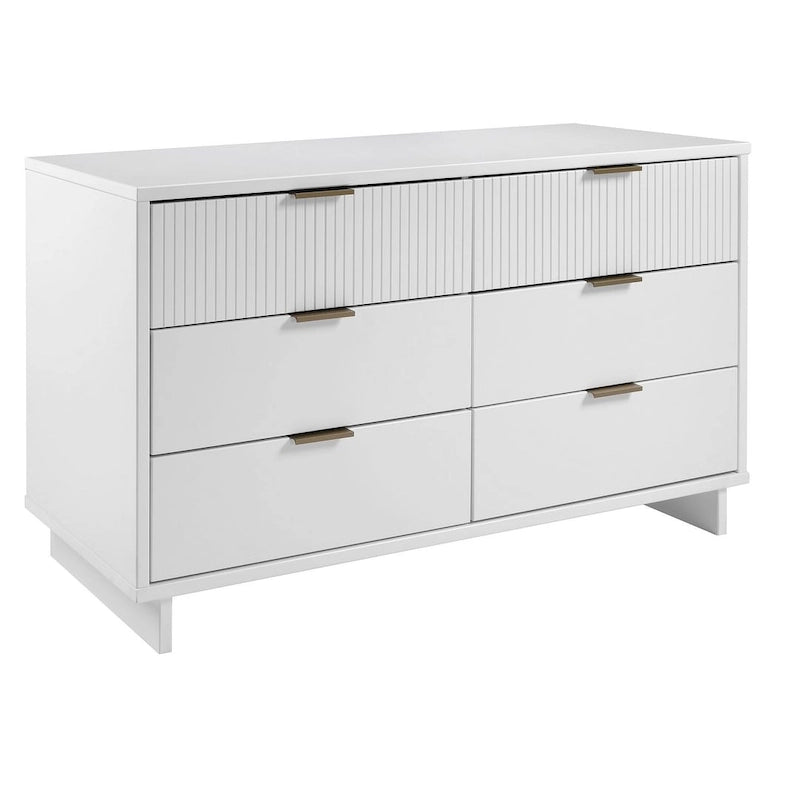 Commode double large moderne à 6 tiroirs Manhattan Comfort Granville 55.07