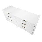 Commode double large moderne à 6 tiroirs Manhattan Comfort Granville 55.07
