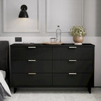 Commode double large moderne à 6 tiroirs Manhattan Comfort Granville 55.07