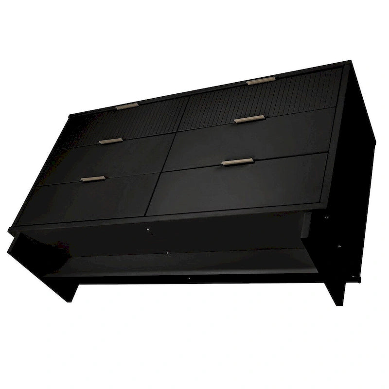 Commode double large moderne à 6 tiroirs Manhattan Comfort Granville 55.07