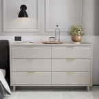 Commode double large moderne à 6 tiroirs Manhattan Comfort Granville 55.07