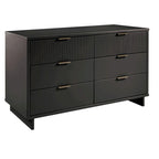 Commode double large moderne à 6 tiroirs Manhattan Comfort Granville 55.07