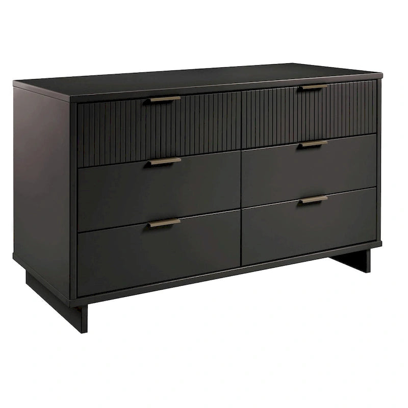 Commode double large moderne à 6 tiroirs Manhattan Comfort Granville 55.07