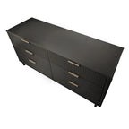 Commode double large moderne à 6 tiroirs Manhattan Comfort Granville 55.07