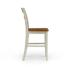 Ensemble îlot de cuisine 3 pièces en bois écru avec plateau rabattable – 122 x 63,5 x 91,5 cm