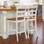 Ensemble îlot de cuisine 3 pièces en bois écru avec plateau rabattable – 122 x 63,5 x 91,5 cm