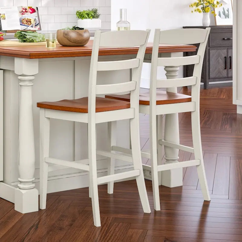 Ensemble îlot de cuisine 3 pièces en bois écru avec plateau rabattable – 122 x 63,5 x 91,5 cm