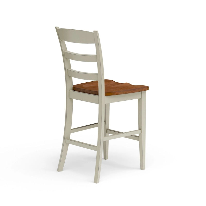 Ensemble îlot de cuisine 3 pièces en bois écru avec plateau rabattable – 122 x 63,5 x 91,5 cm
