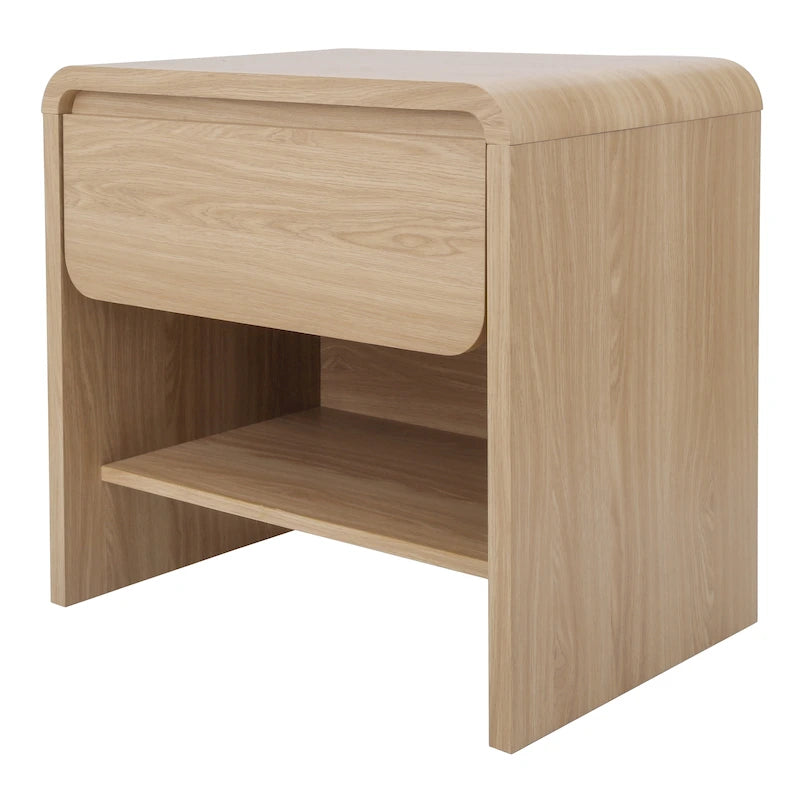 Table d'appoint/de chevet moderne minimaliste avec 1 tiroir - Chêne européen
