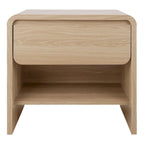 Table d'appoint/de chevet moderne minimaliste avec 1 tiroir - Chêne européen
