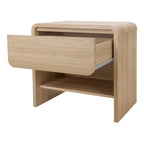 Table d'appoint/de chevet moderne minimaliste avec 1 tiroir - Chêne européen