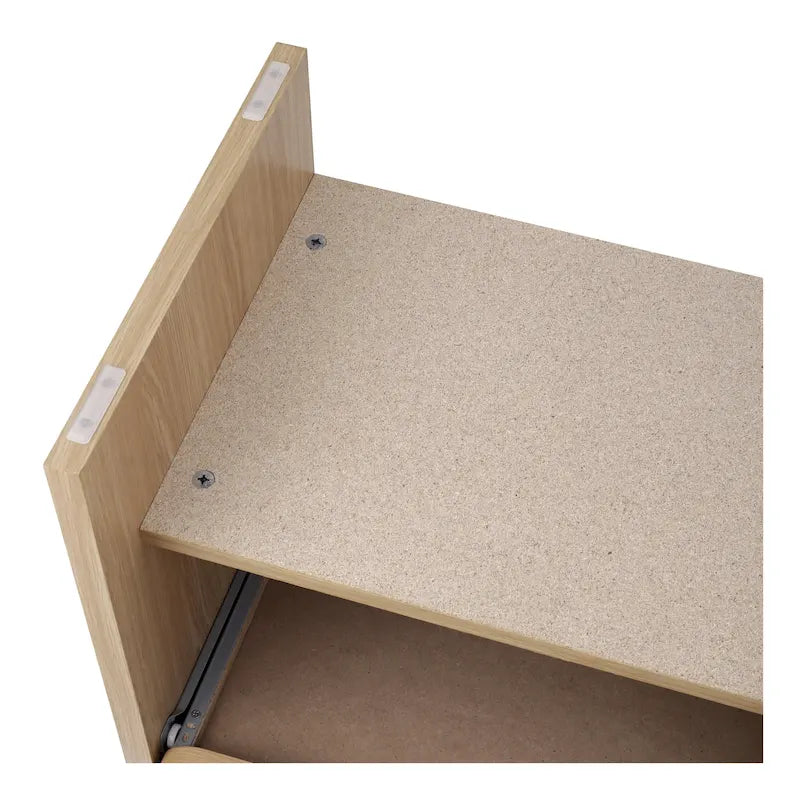 Table d'appoint/de chevet moderne minimaliste avec 1 tiroir - Chêne européen