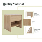 Table d'appoint/de chevet moderne minimaliste avec 1 tiroir - Chêne européen