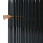 Table basse ronde moderne avec 2 grands tiroirs de rangement