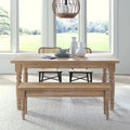 Table à manger en bois massif de 160 cm, 6 places