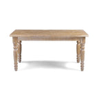 Table à manger en bois massif de 160 cm, 6 places