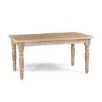 Table à manger en bois massif de 160 cm, 6 places