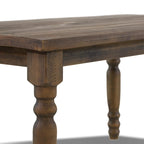 Table à manger en bois massif de 160 cm, 6 places