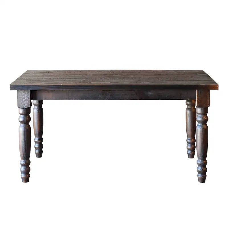 Table à manger en bois massif de 160 cm, 6 places