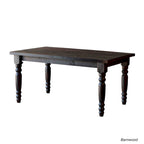Table à manger en bois massif de 160 cm, 6 places