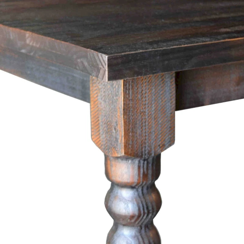 Table à manger en bois massif de 160 cm, 6 places
