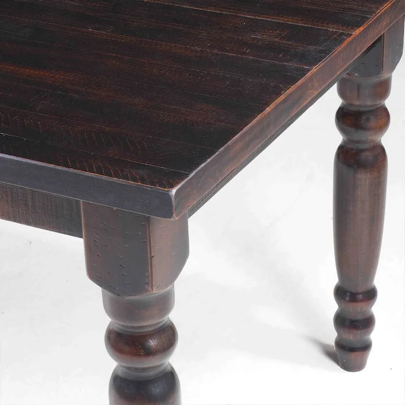 Table à manger en bois massif de 160 cm, 6 places