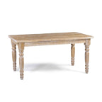 Table à manger en bois massif de 160 cm, 6 places