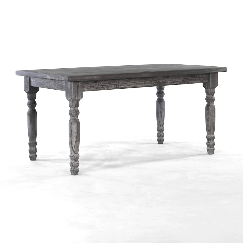 Table à manger en bois massif de 160 cm, 6 places