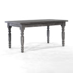 Table à manger en bois massif de 160 cm, 6 places