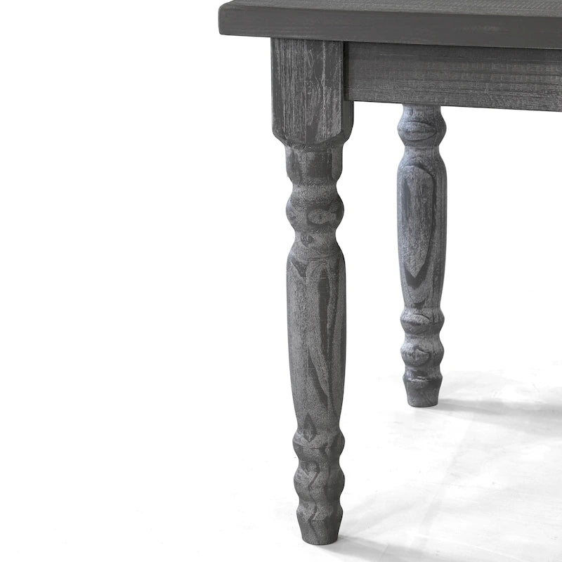 Table à manger en bois massif de 160 cm, 6 places
