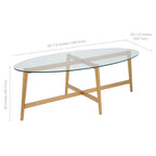 Table basse ovale Olson