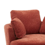 Fauteuil club pivotant rembourré avec base en métal