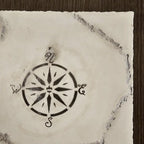 Table d'appoint rustique en X avec étagère