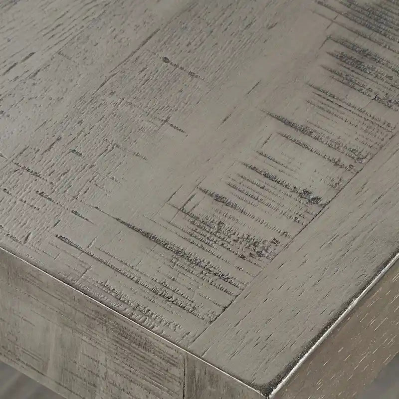 Table d'appoint rustique en X avec étagère
