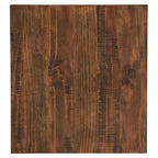 Table d'appoint rustique en X avec étagère