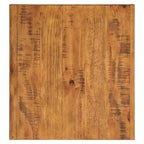 Table d'appoint rustique en X avec étagère