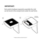 Fauteuil à dossier haut à chevrons et capitonnage.