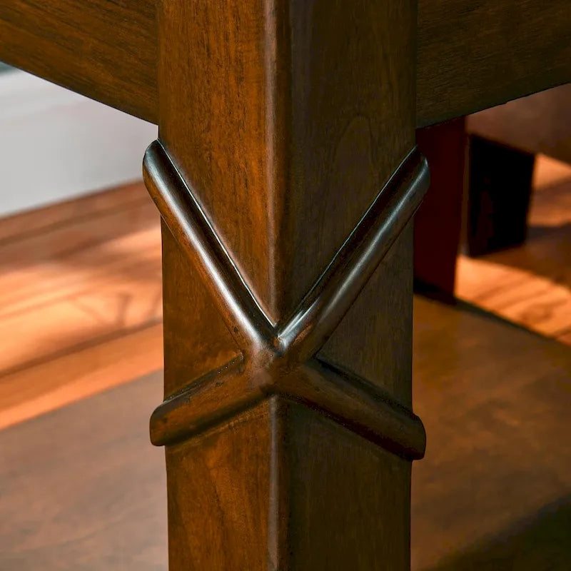 Table basse d'appoint en bois massif