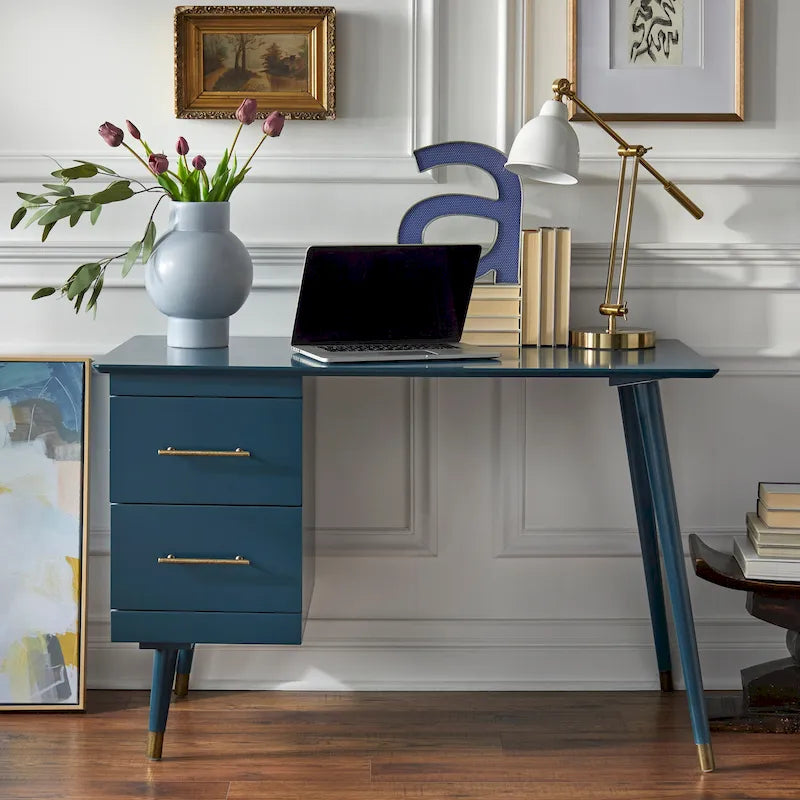 Bureau du milieu du siècle avec tiroirs