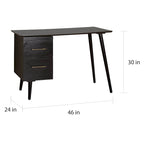 Bureau du milieu du siècle avec tiroirs