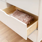 Ensemble de chambre à coucher 3 pièces en pin avec commode à 6 tiroirs et tables de chevet à 3 tiroirs (ensemble de 2)