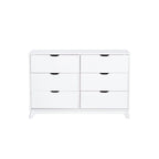 Ensemble de chambre à coucher 3 pièces en pin avec commode à 6 tiroirs et tables de chevet à 3 tiroirs (ensemble de 2)