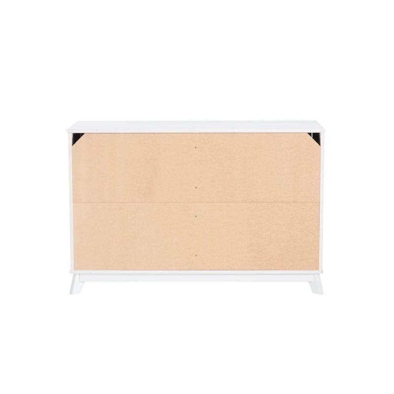 Ensemble de chambre à coucher 3 pièces en pin avec commode à 6 tiroirs et tables de chevet à 3 tiroirs (ensemble de 2)