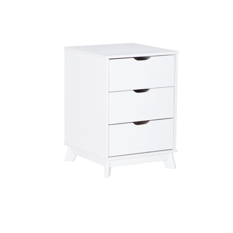 Ensemble de chambre à coucher 3 pièces en pin avec commode à 6 tiroirs et tables de chevet à 3 tiroirs (ensemble de 2)