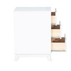 Ensemble de chambre à coucher 3 pièces en pin avec commode à 6 tiroirs et tables de chevet à 3 tiroirs (ensemble de 2)