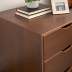 Ensemble de chambre à coucher 3 pièces en pin avec commode à 6 tiroirs et tables de chevet à 3 tiroirs (ensemble de 2)