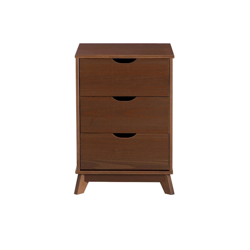 Ensemble de chambre à coucher 3 pièces en pin avec commode à 6 tiroirs et tables de chevet à 3 tiroirs (ensemble de 2)