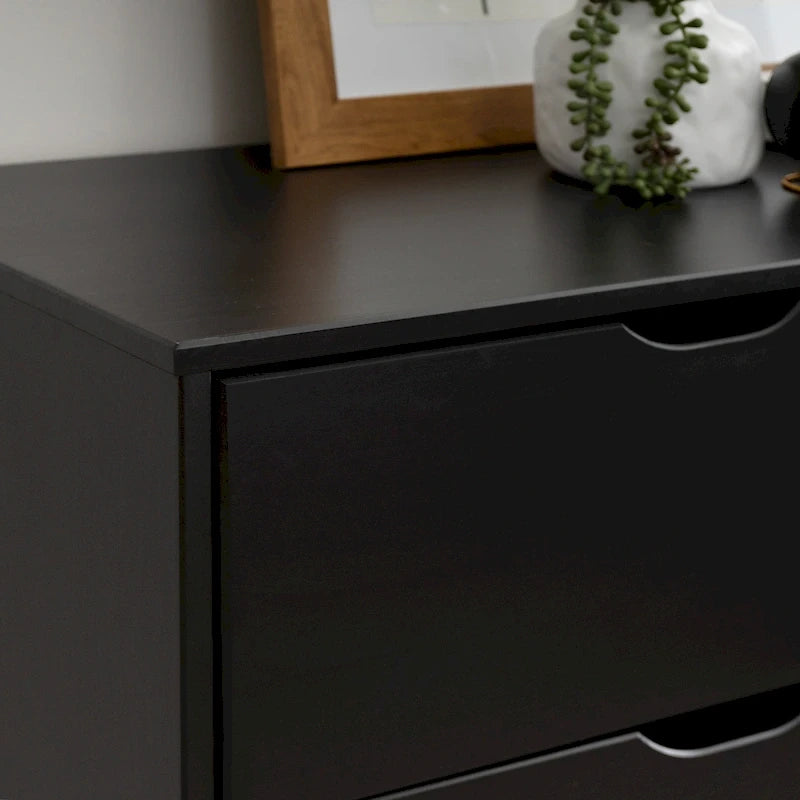 Ensemble de chambre à coucher 3 pièces en pin avec commode à 6 tiroirs et tables de chevet à 3 tiroirs (ensemble de 2)