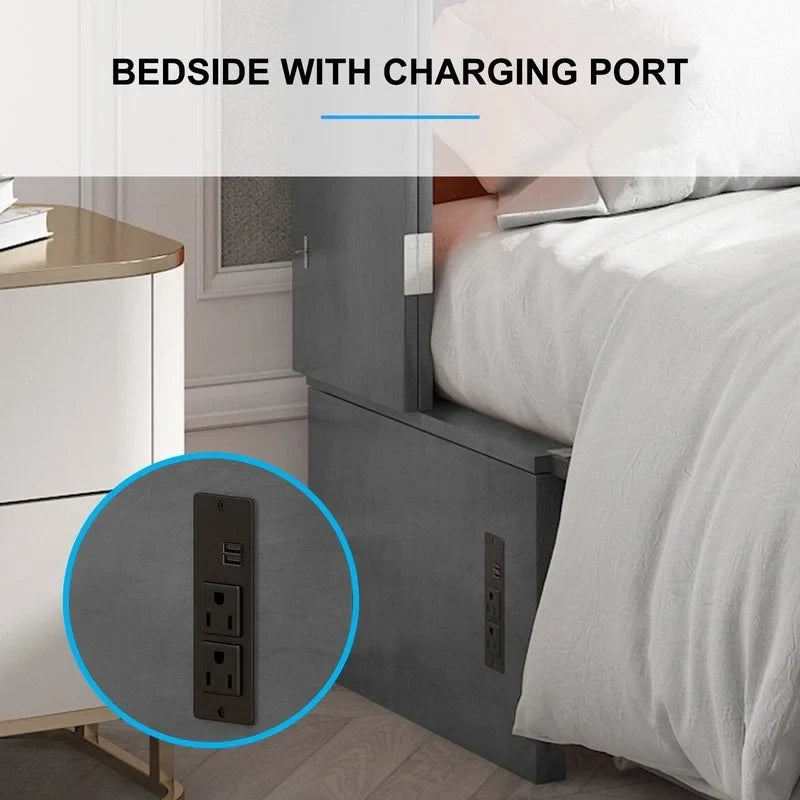 Lit escamotable, armoire-lit avec matelas et tiroir